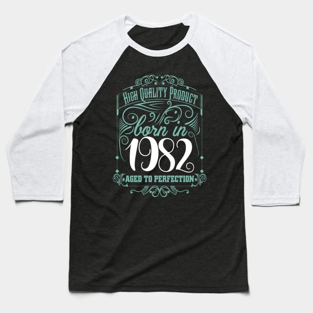 Born In 1982 Baseball T-Shirt by Diannas